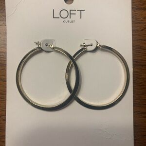 Loft Hoop Gold Costume Earrings New